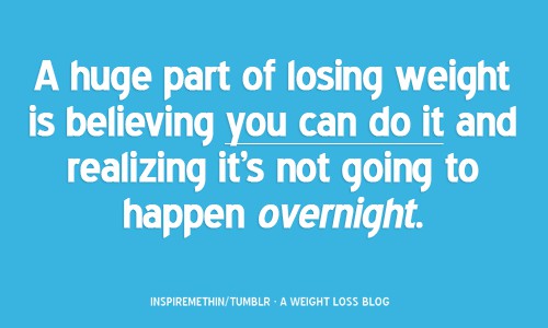 you can lose weight
