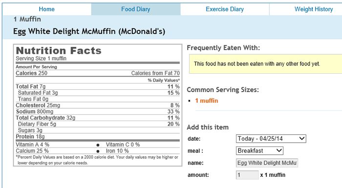 Egg White Delight McMuffin