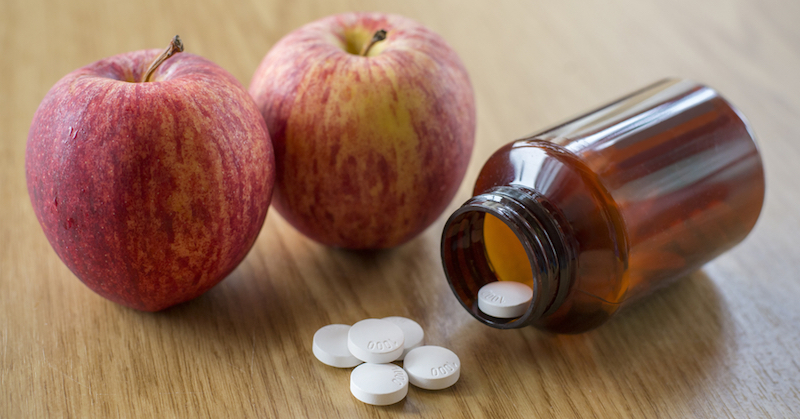 Apple cider vinegar supplements